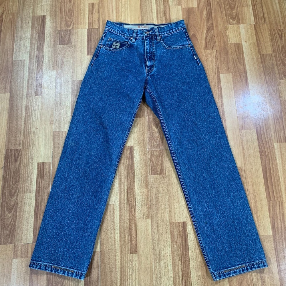 VTG Pepe Jeans Mens 30x32 Blue Denim Skater London Relaxed Fit Grunge Streetwear